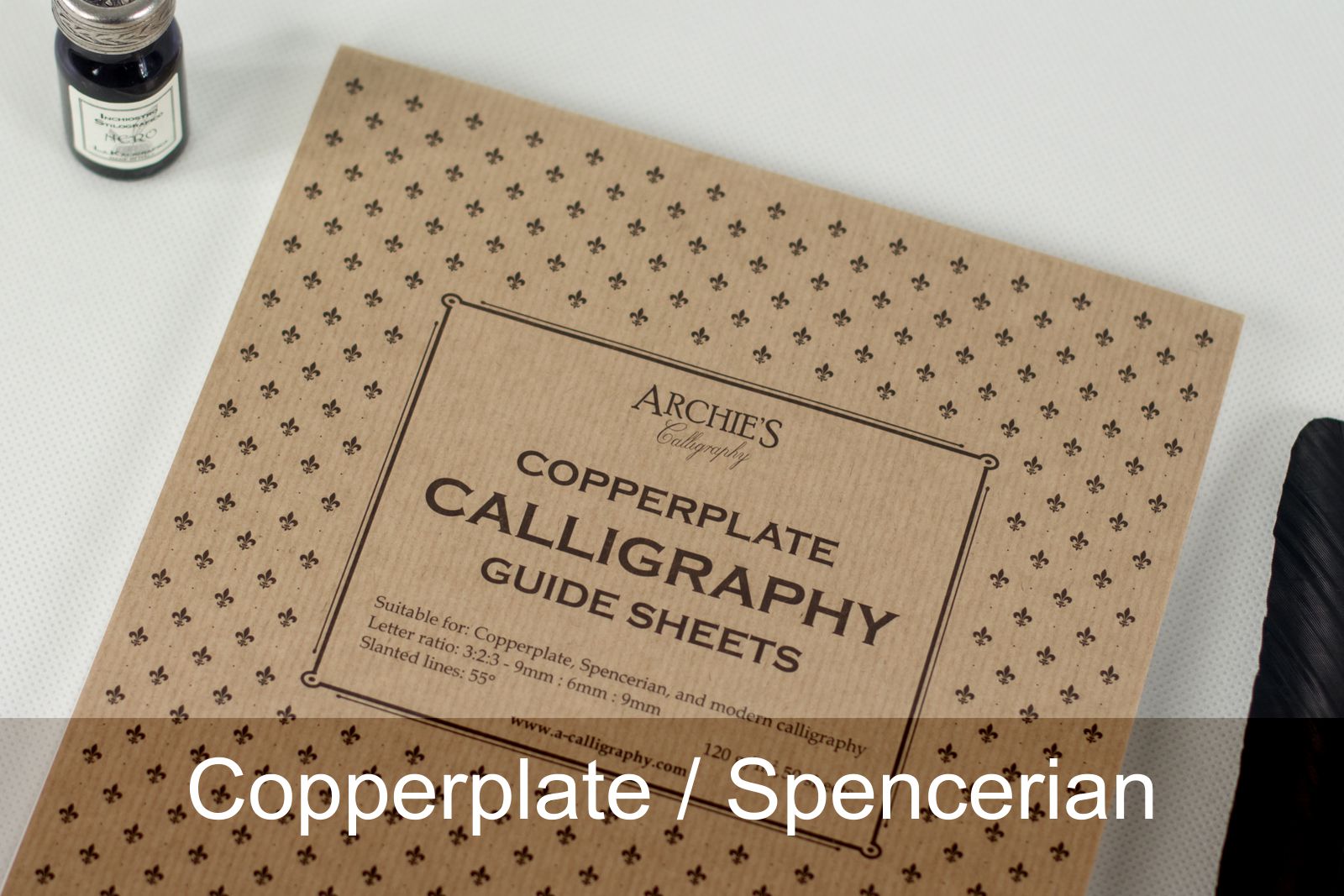 Blok do kaligrafii Copperplate / Spencerian | Archies Calligraphy Blok do kaligrafii - Copperplate / Spencerian - zdjecie 1